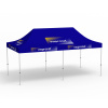 Faltpavillon Select, 3 x 6 m, blau, mit 10 Logodrucken