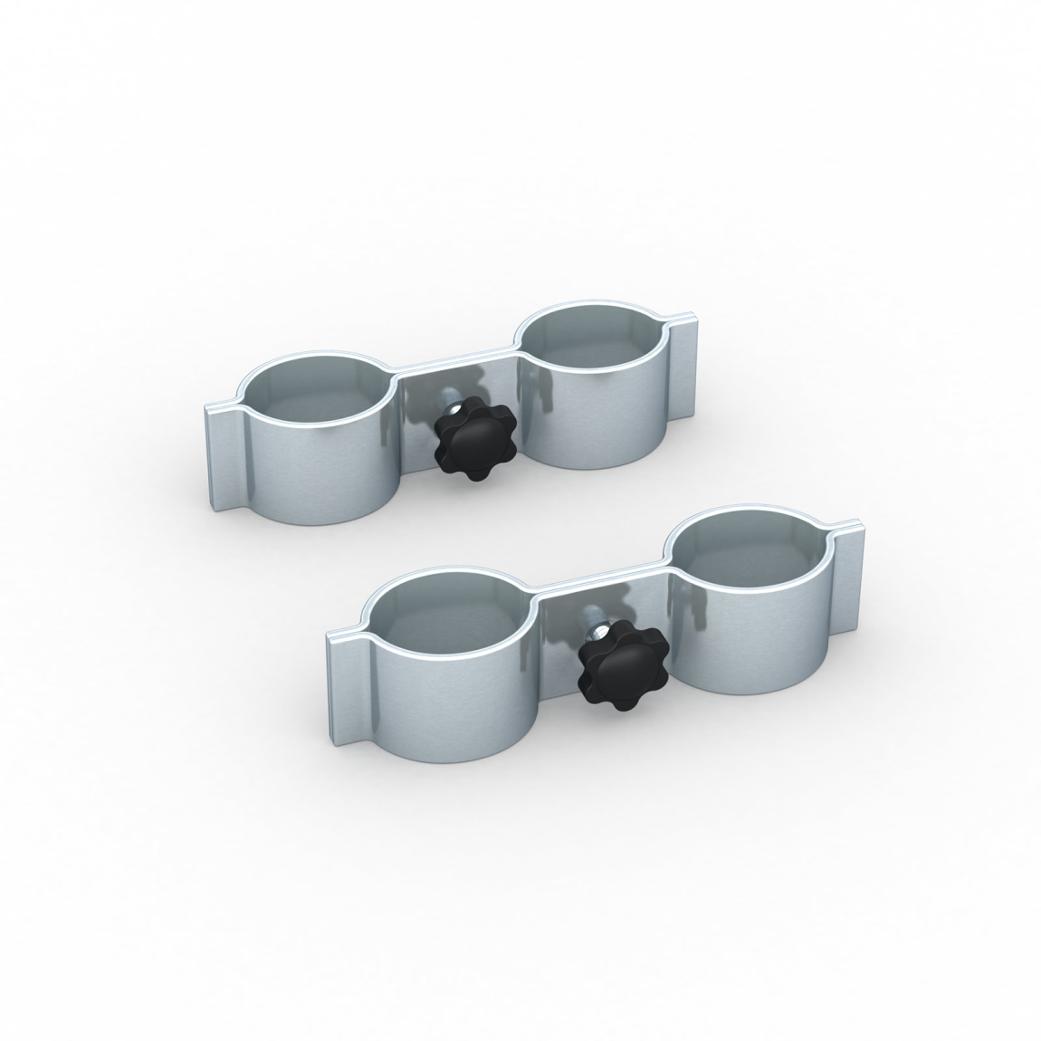 Verbindungsschelle für Falttisch Aluminium, 2er-Set