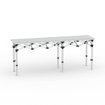 Falttisch, 250x55 cm, Aluminium ohne Druckteil