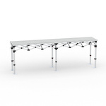 Falttisch, 290x55 cm, Aluminium ohne Druckteil