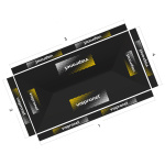 Faltpavillon 3 x 6 m, Ansicht von oben