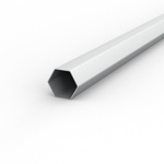 hochwertiges, sehr stabiles Sechskantprofil aus Aluminium  (ø 40 mm/1,2 mm)