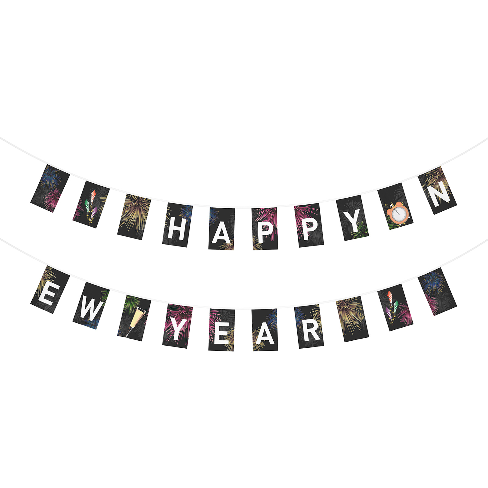 Schriftzug: HAPPY NEW YEAR