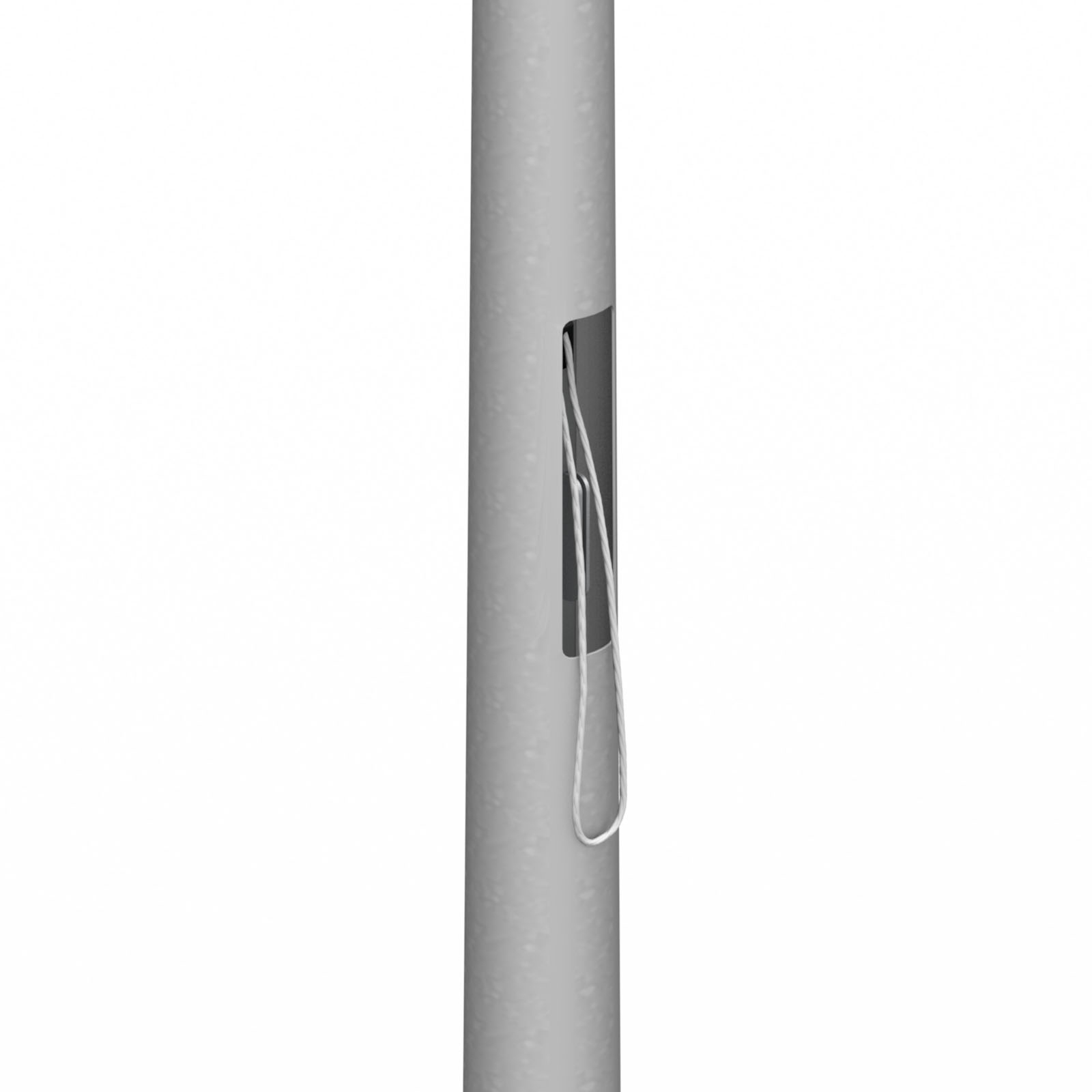 Transparentmast T-K-PROTECT, hochfeste Dyneema-Spannseile