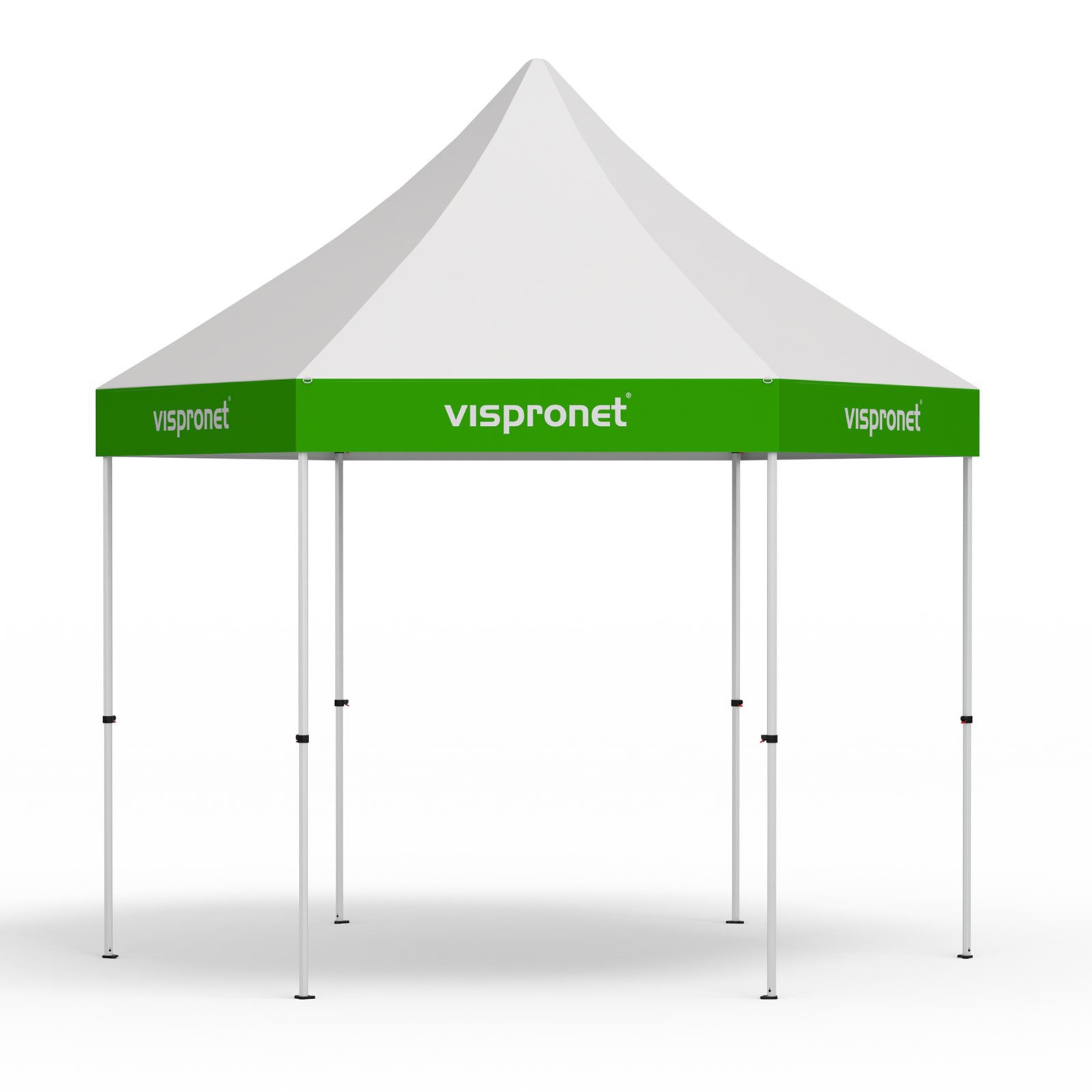 Faltpavillon Select Hexagon 4 m, nur Volant mit Druck