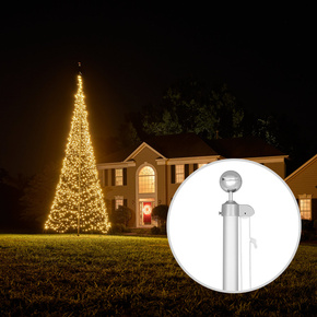 Set Weihnachtsbaum mit Fahnenmast 6 m, Fairybell&reg;