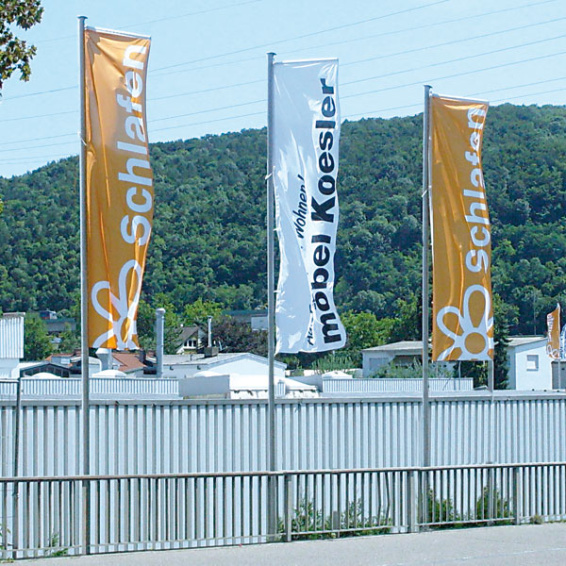 Fahnen mit Fahnen-Presenter