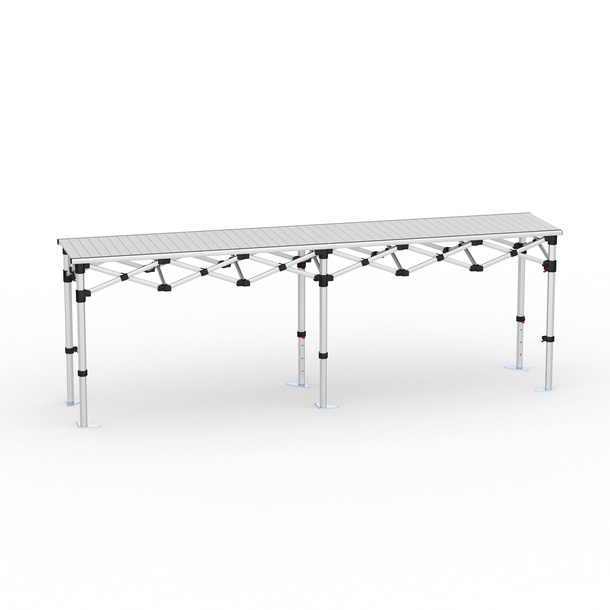 Falttisch Aluminium 290 x 55 cm