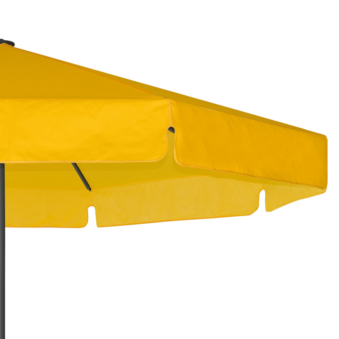 Großschirm Select F: Besatzbänder farblich passend zur Schirmfarbe