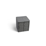Flatcube - faltbarer Sitzwüfel aus recyceltem PP-Material
