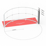 Technische Maße: Lightbox Flex Curved 600 cm