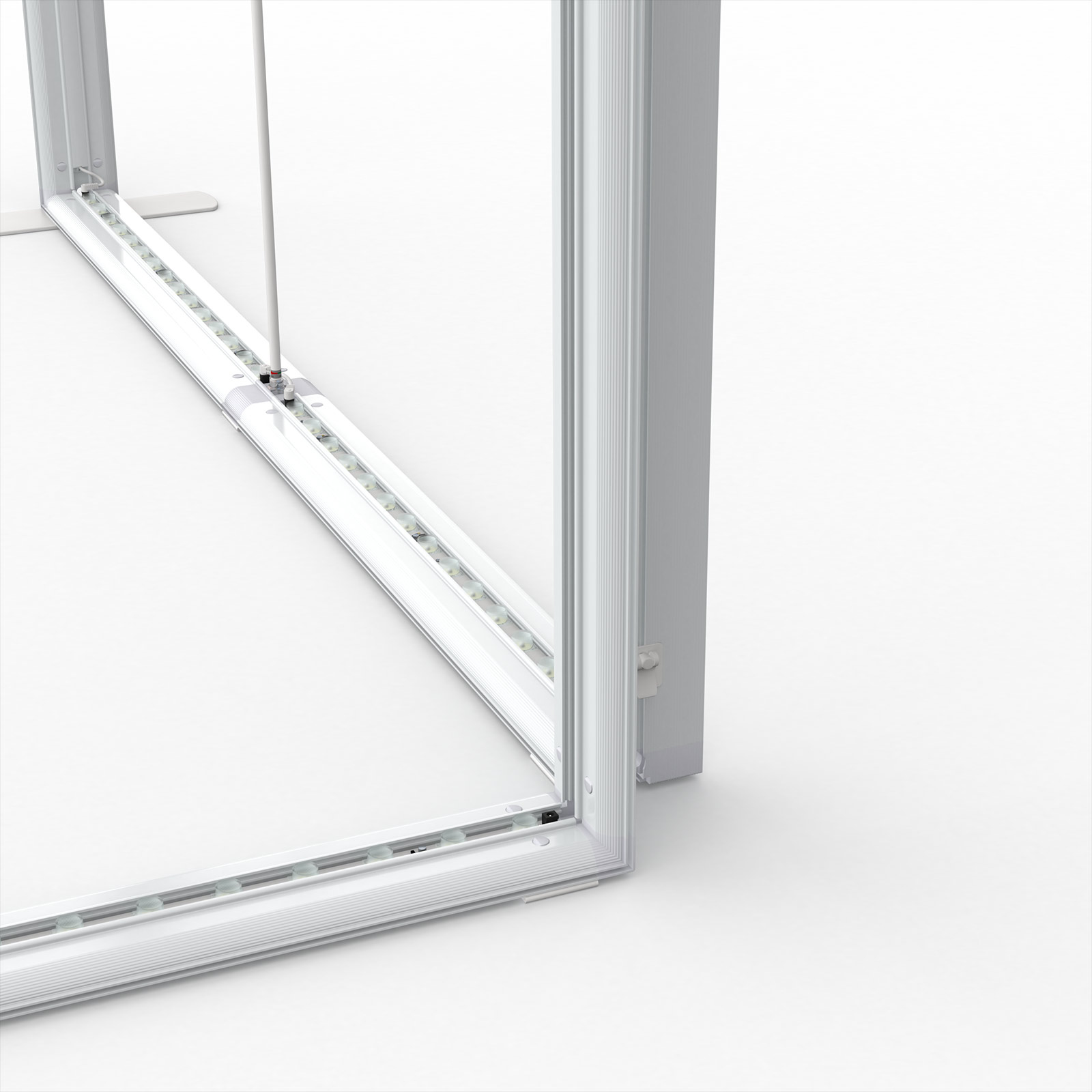 Eck-Modul, Detail: Füße 90°-Verbindung
