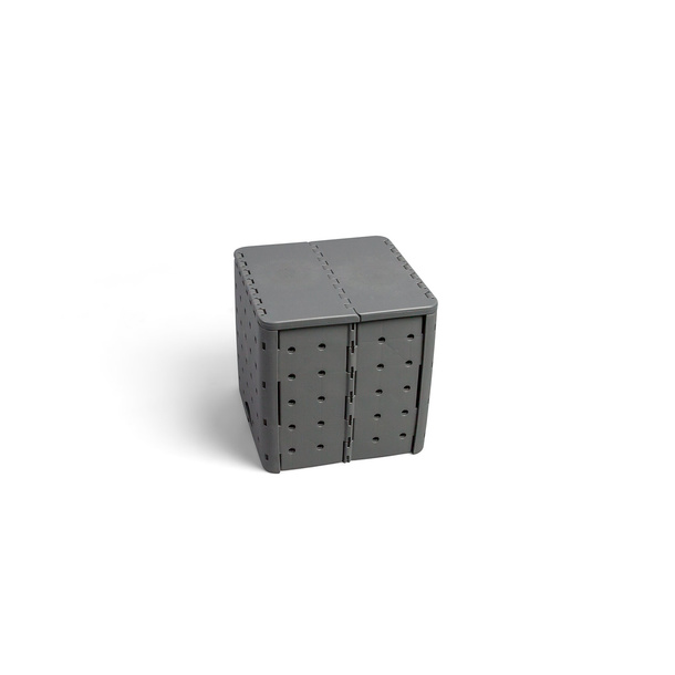 Flatcube - faltbarer Sitzwüfel aus recyceltem PP-Material