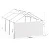 Giebelwand 4 m am Partyzelt Select 4x6 m