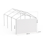 Giebelwand 3 m am Partyzelt Select 3x6 m