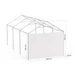 Giebelwand 3 m am Partyzelt Select 3x6 m
