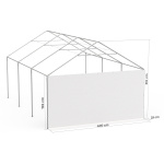 Giebelwand 4 m am Partyzelt Select 4x6 m