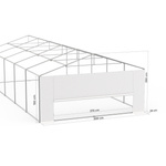 Giebelwand 5 m am Zeltgestell Partyzelt Select 5 x 10 m