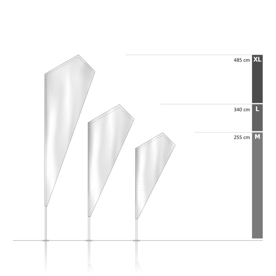 Bowflag® Razor, Systemhöhen