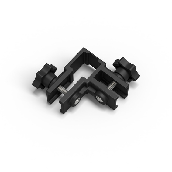 Querstangen-Halter einfach, zur Befestigung an den äußeren Pfosten