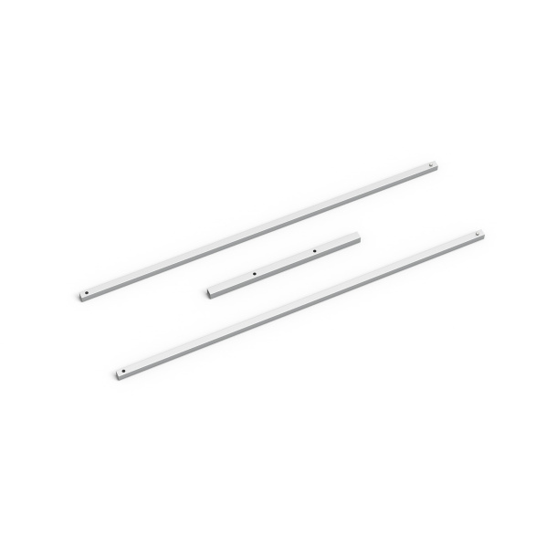 3-teilige Querstange für 1 halbhohe Wand, Länge 3 m