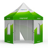 Faltzelt inkl. 1 Wand mit Tür und 4 Wänden mit Rundfenster