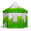Faltzelt inkl. 5 Wänden m. Fenster und 1 Wand mit Tür