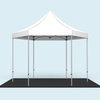 Faltpavillon Select Hexagon 4 m kombiniert mit dem Bodenplatten-Set 4 m