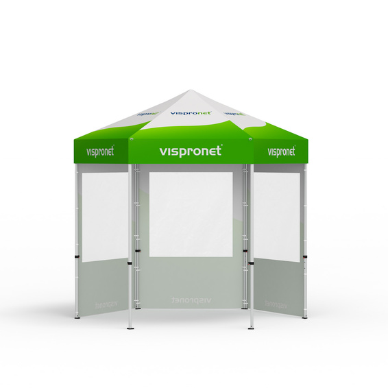 Faltzelt inkl. 3 Wänden mit Panoramafenster