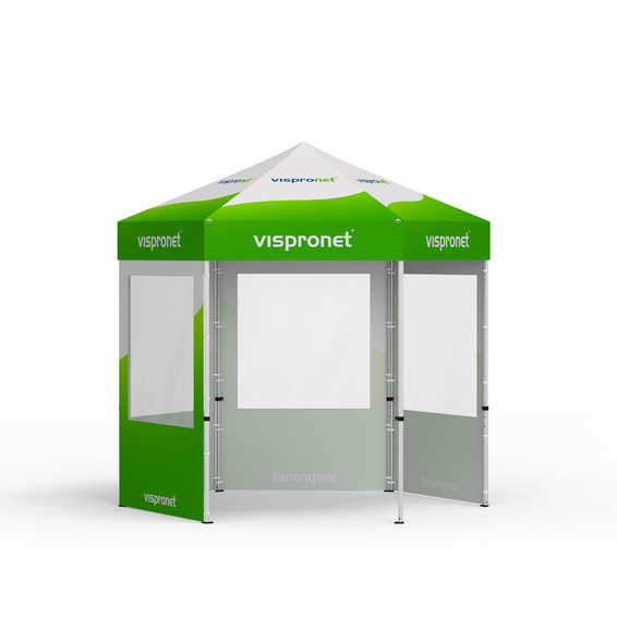 Faltzelt inkl. 4 Wänden mit Panoramafenster