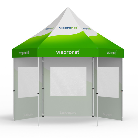 Faltzelt inkl. 3 Wänden mit Panoramafester