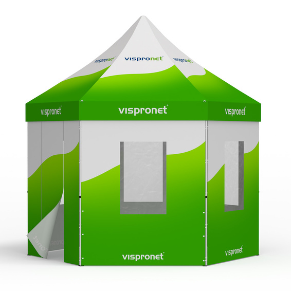 Faltzelt inkl. 5 Wänden m. Fenster und 1 Wand mit Tür