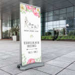 Roll Up Select Outdoor, wasserbefüllbar - standsichere Zielgruppenwerbung