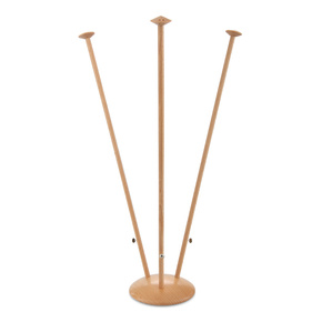 Tischfahnenständer Holz, 3-fach, Höhe 42 cm