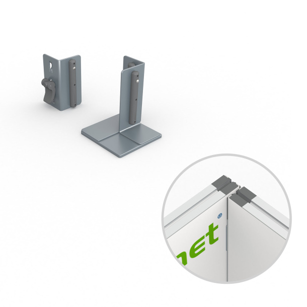 Zubehör-Set für Kederrahmen flex - Innenecke, rechte Ecke