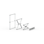 Faltvorgang Kederrahmen flex 100 x100 cm