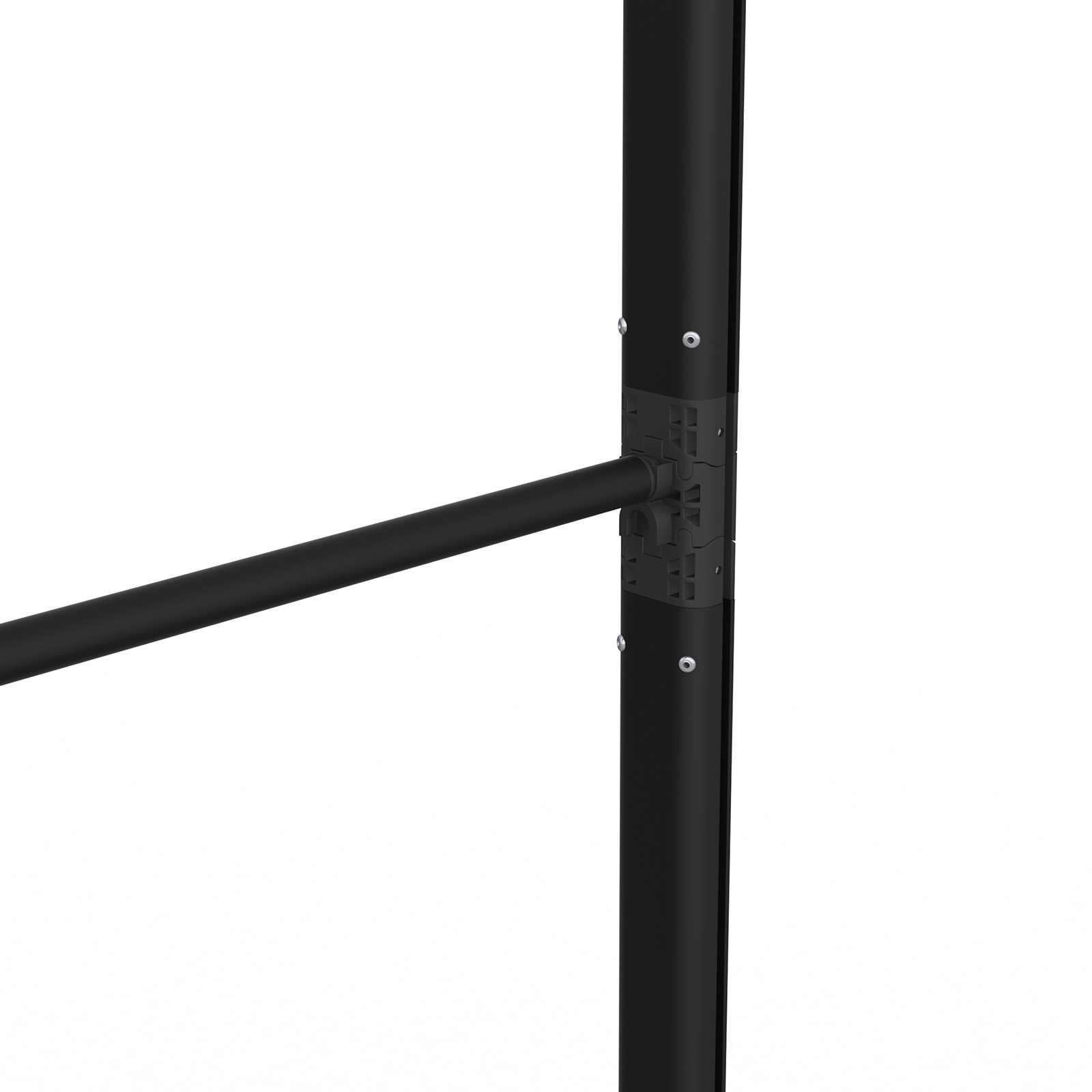 Kederdisplay flex, Detail: Stützstangen
