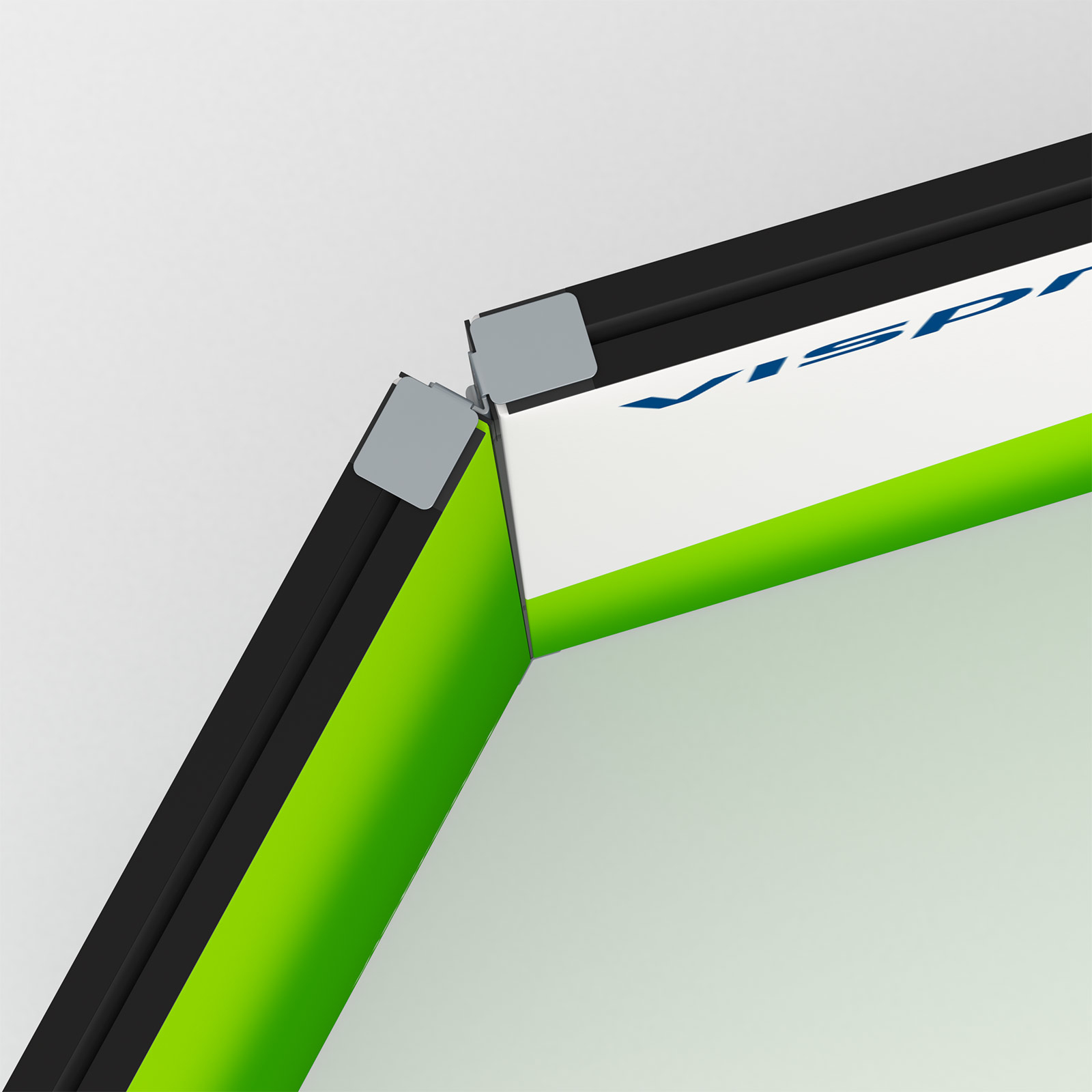 Kederrahmen flex, Detail: Verbindung der Rahmen