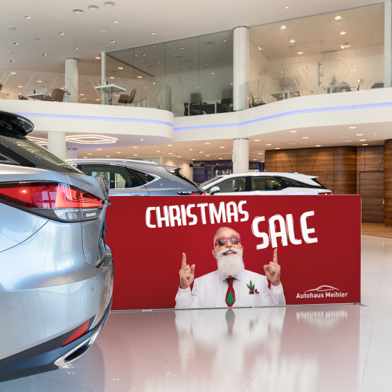 Werbefläche für Aktionen - Lieferung ohne System 