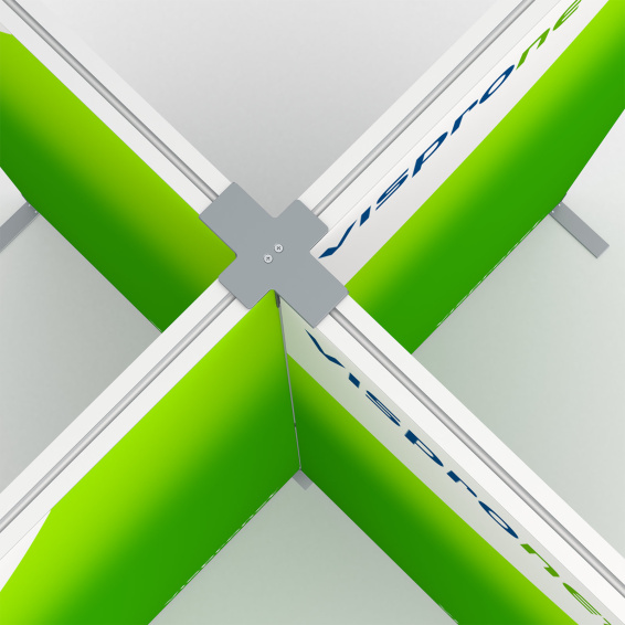 Kederrahmen flex, Detail: Verbindung der Rahmen