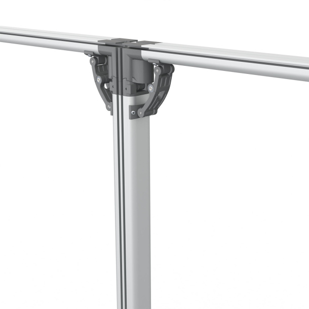 Kederdisplay flex, Verbindung zweier Rahmen