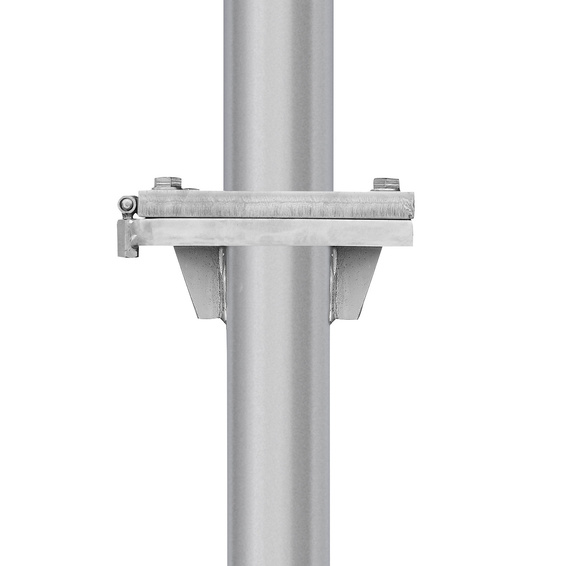 Kipphalterung für Edelstahlmasten mit ø 100 mm
