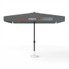 Sonnenschirm mit Logodruck, 300 x 300 cm, 2 Volants bedruckt