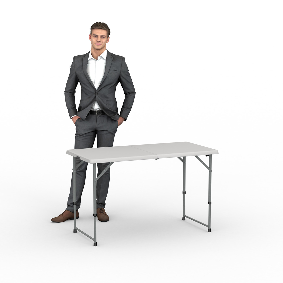 Klapptisch rechteckig, 121 x 60 x 74 cm