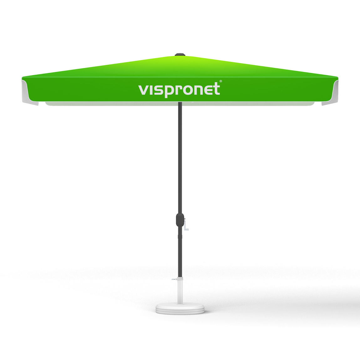 Kleinschirme mit Kurbel, quadratisch, 300 x 200 cm