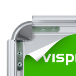 einfacher Motivwechsel durch Klapprahmenprofile