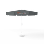 Sonnenschirm mit Logodruck, ø 300 cm, 2 Volants bedruckt