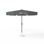 Sonnenschirm mit Logodruck, ø 300 cm, 2 Volants bedruckt