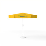 Sonnenschirm mit Logodruck, ø 250 cm, 3 Segmente bedruckt
