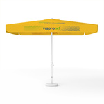 Sonnenschirm mit Logodruck, 300 x 300 cm, 2 Segmente bedruckt